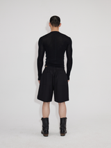 Elastic Waist Tailored Shorts