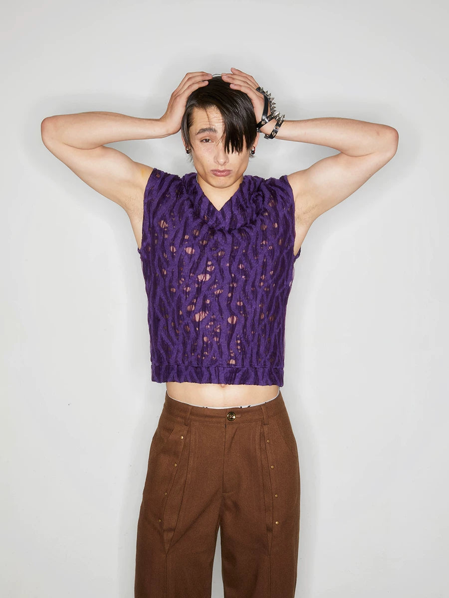 Y2K Distressed Crop Top