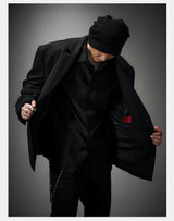 Structured Wool Blazer with Slits
