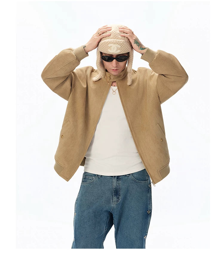 Vintage Suede Harrington Jacket