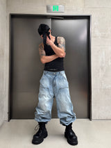 Genuine Vintage Washed Blue Carpenter Jeans