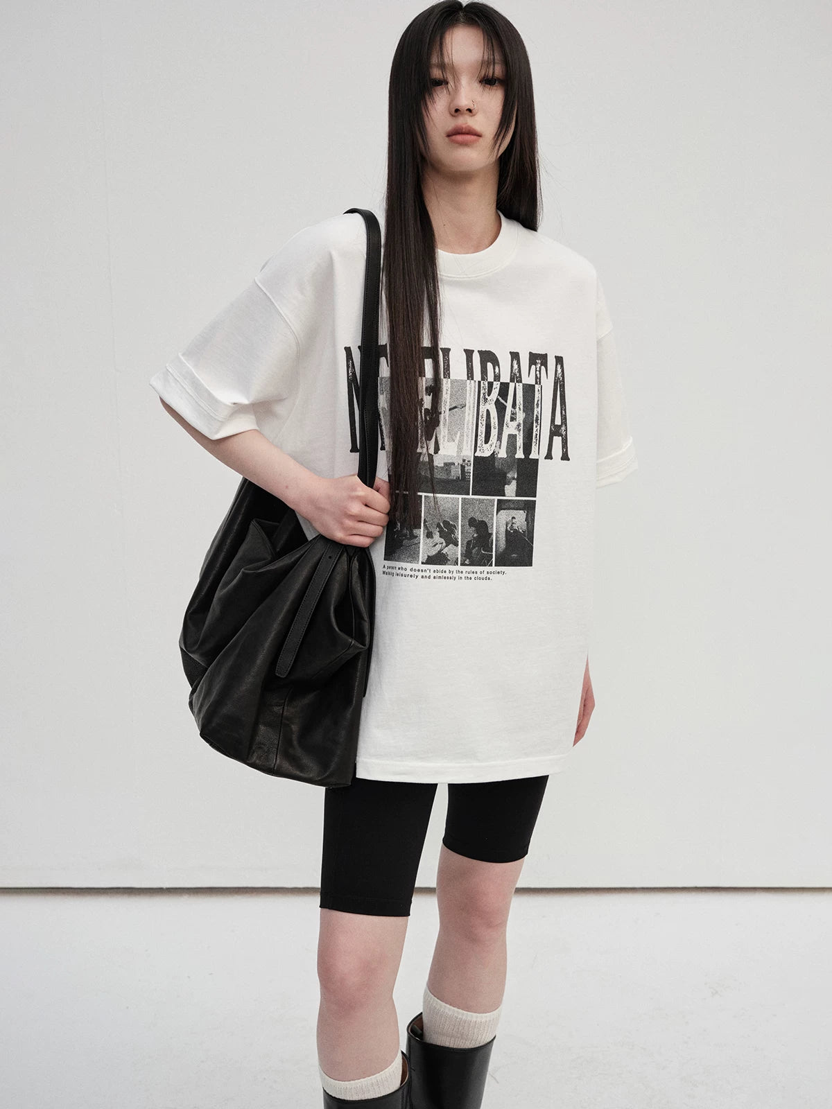 300G Double Yarn Printed Tee