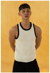 Men's Color Block Rib Knit Vest
