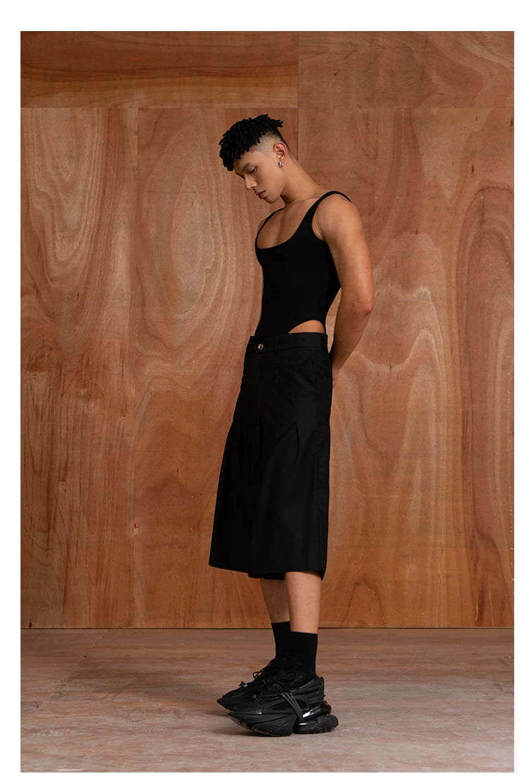 Black Backless Stretchy Shapewear Tank Bodysuits