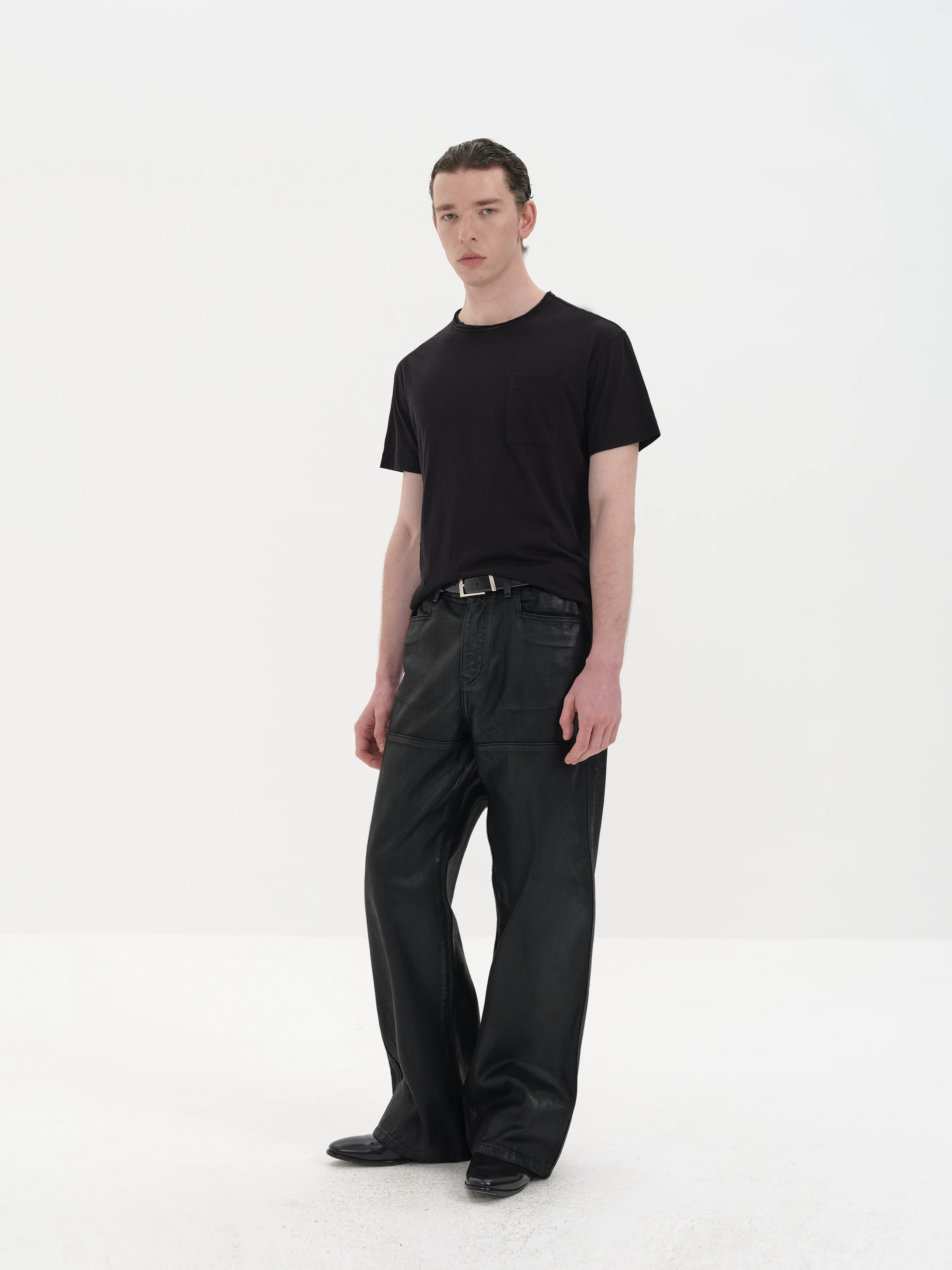 Chest Pocket Silk Cotton Tees