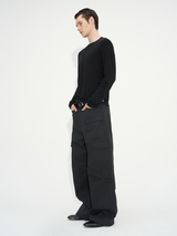 Comfortable Rippled Wool Long Sleeve Top