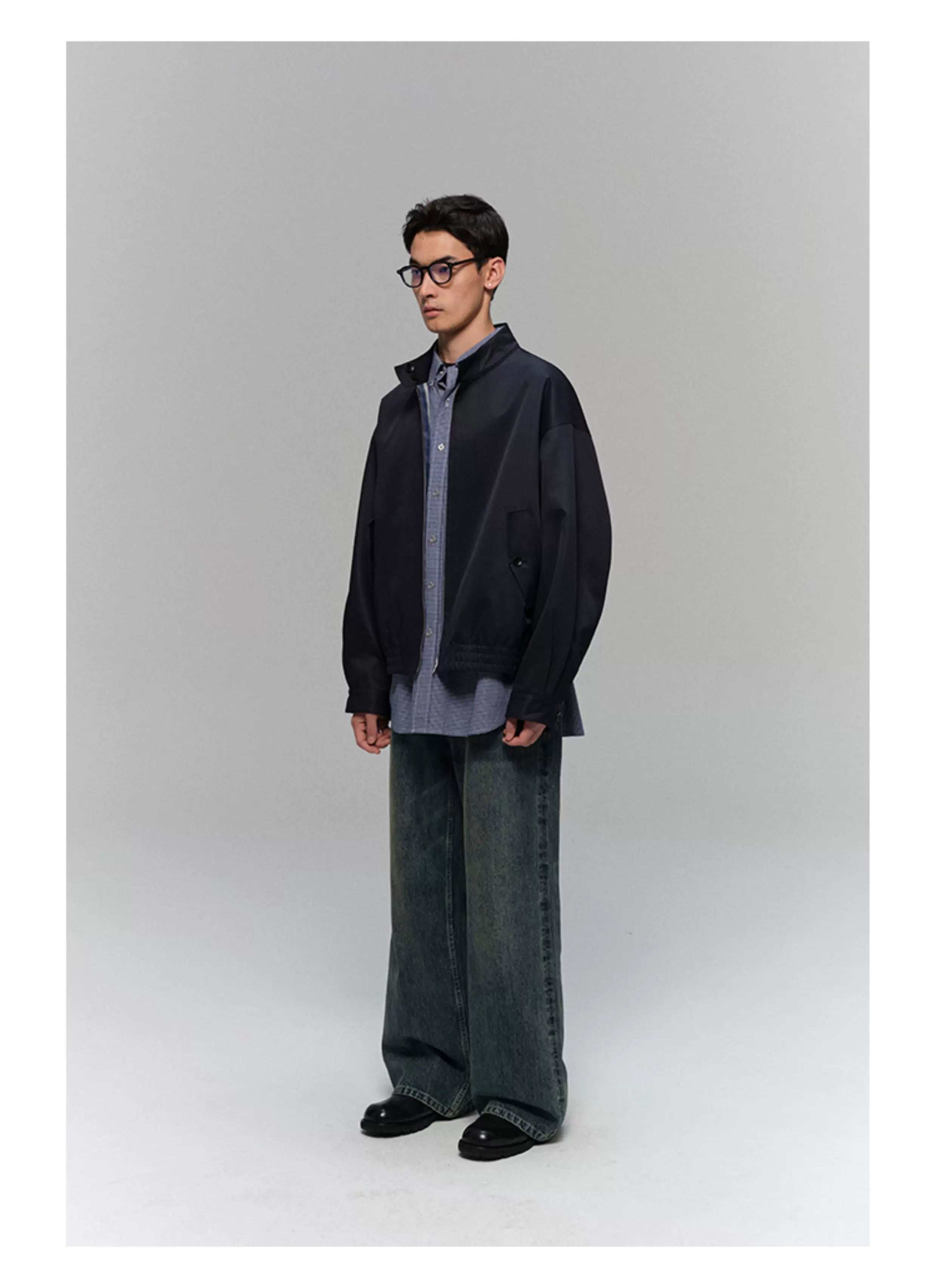 Heavyweight Slub Washed Straight Jeans