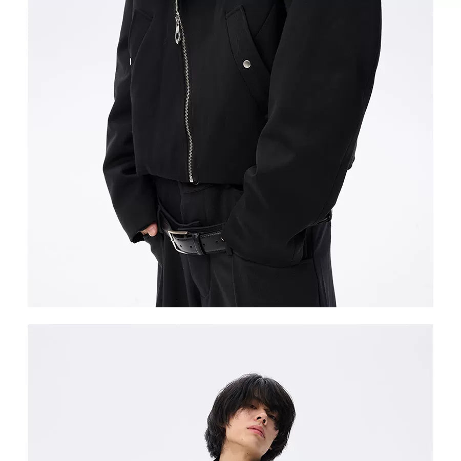 Two-In-One Short Detachable Hooded Puffer Jacket