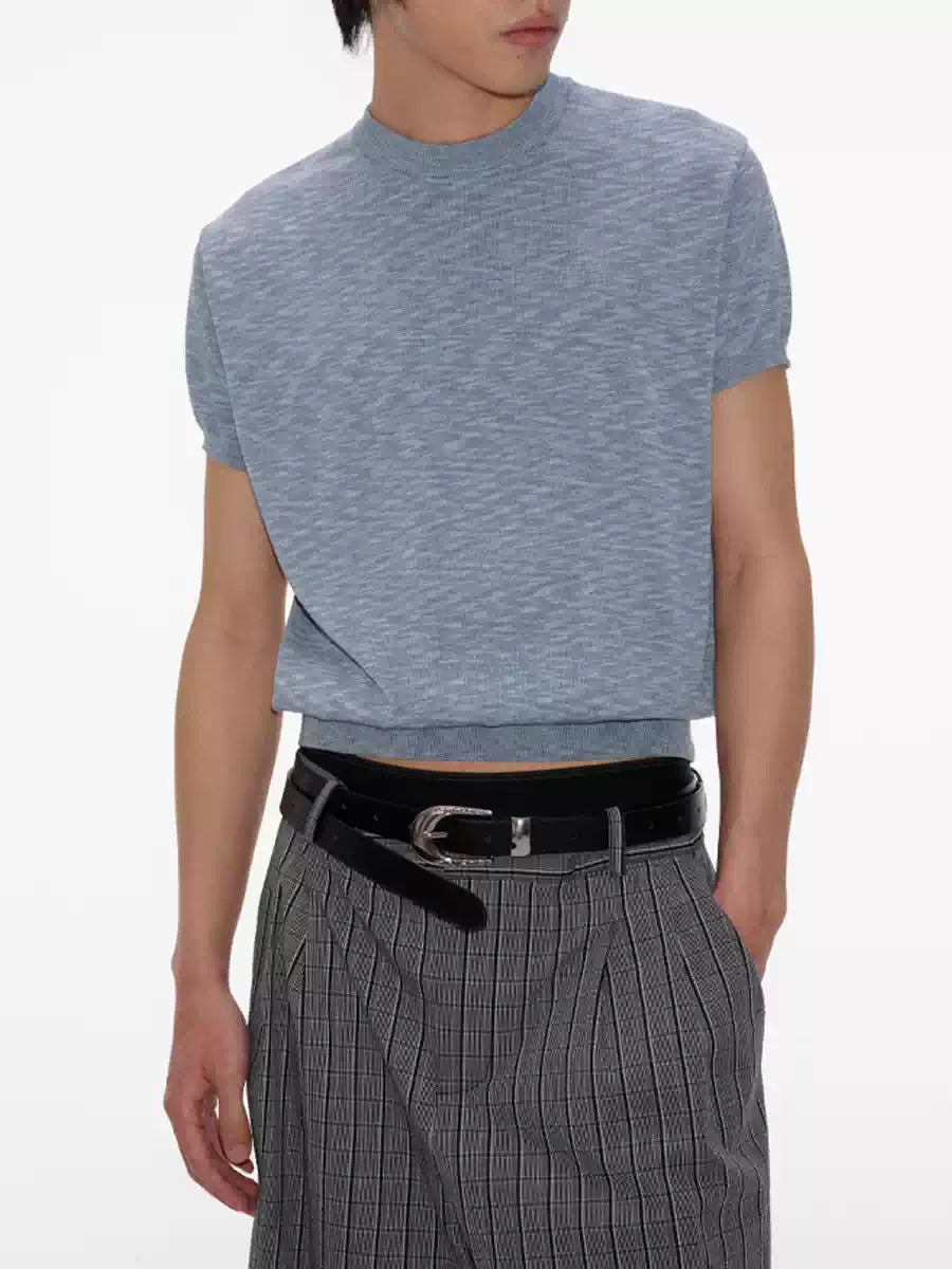 Ice Silk Slim Short Sleeve Tee