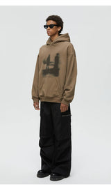 Lost Sandbar Print Fleece Hoodie