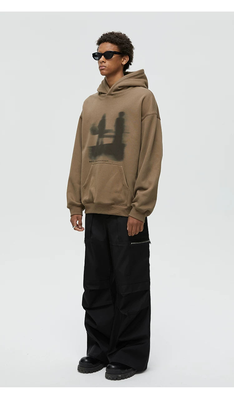 Lost Sandbar Print Fleece Hoodie