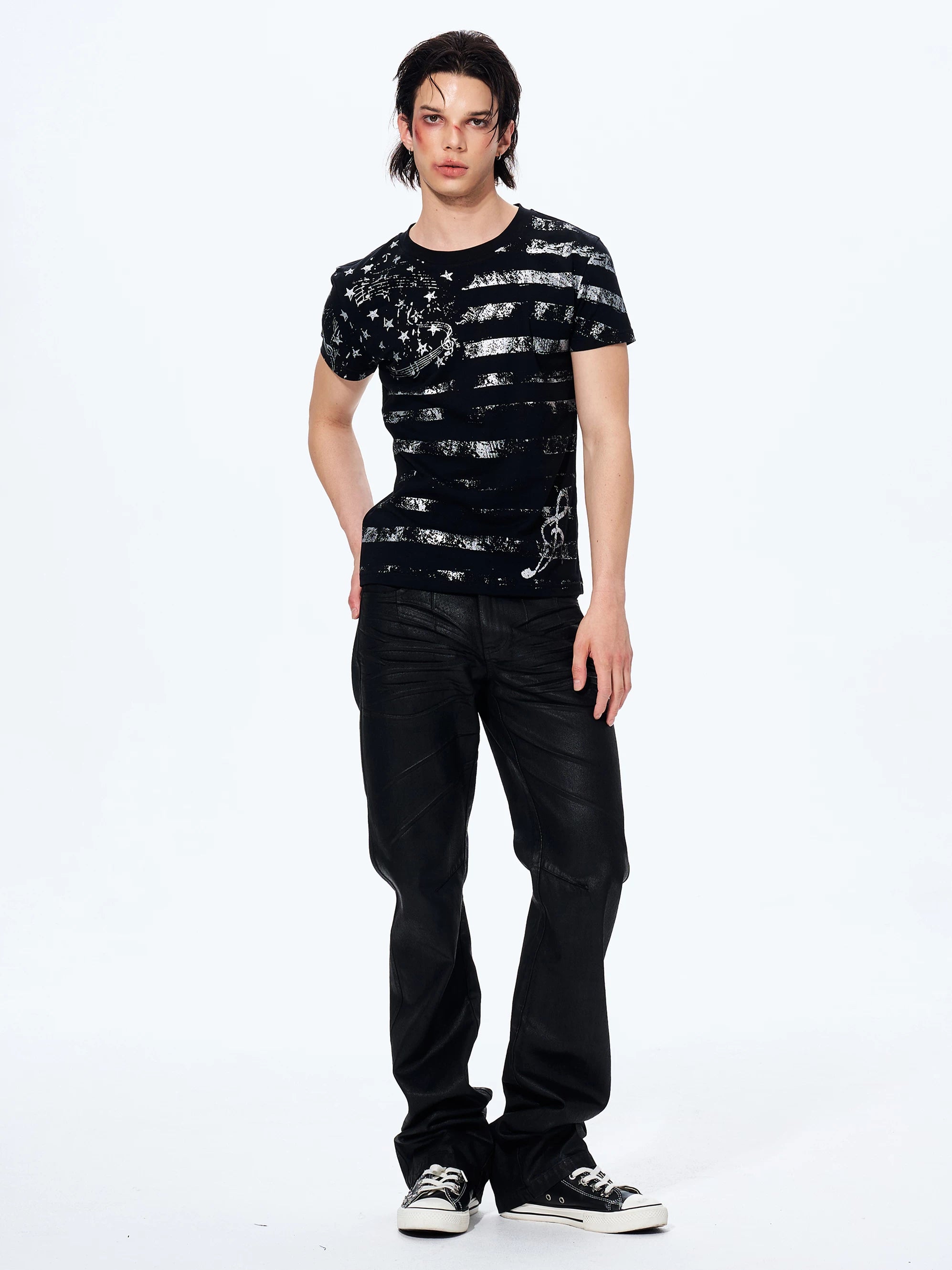Men's Star Print Street Tee