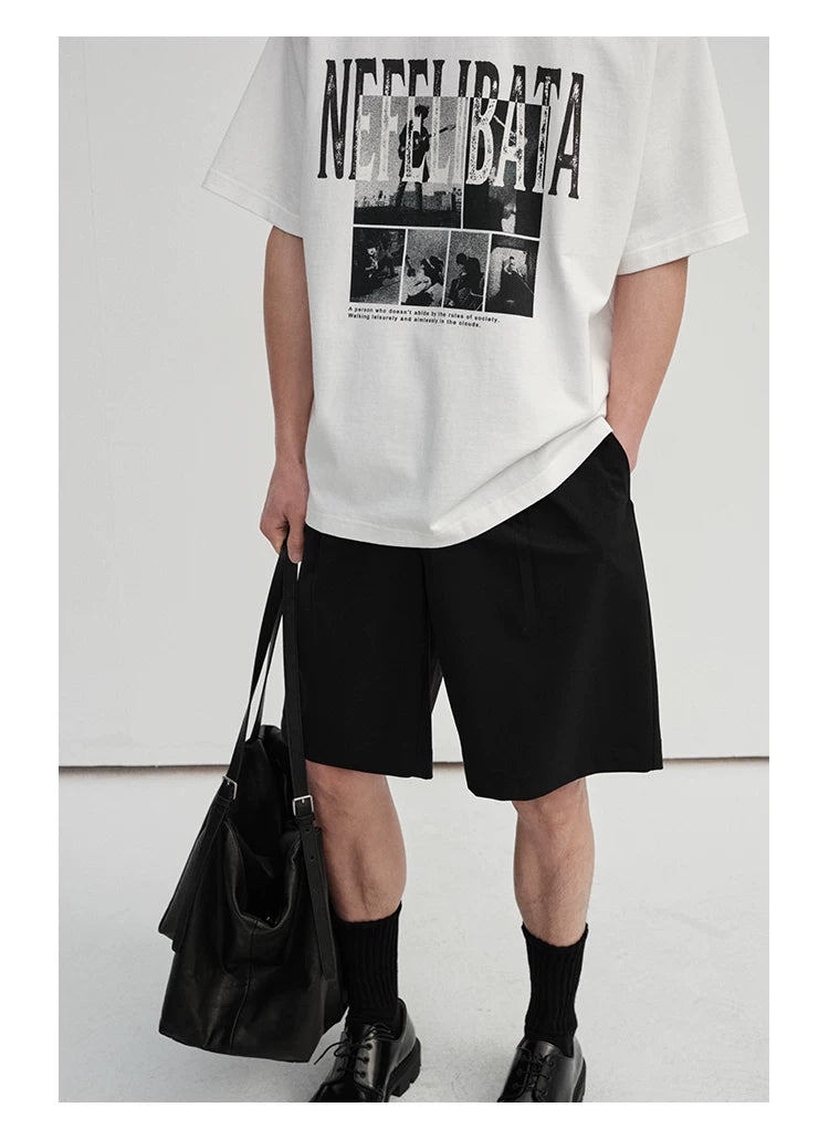 300G Double Yarn Printed Tee