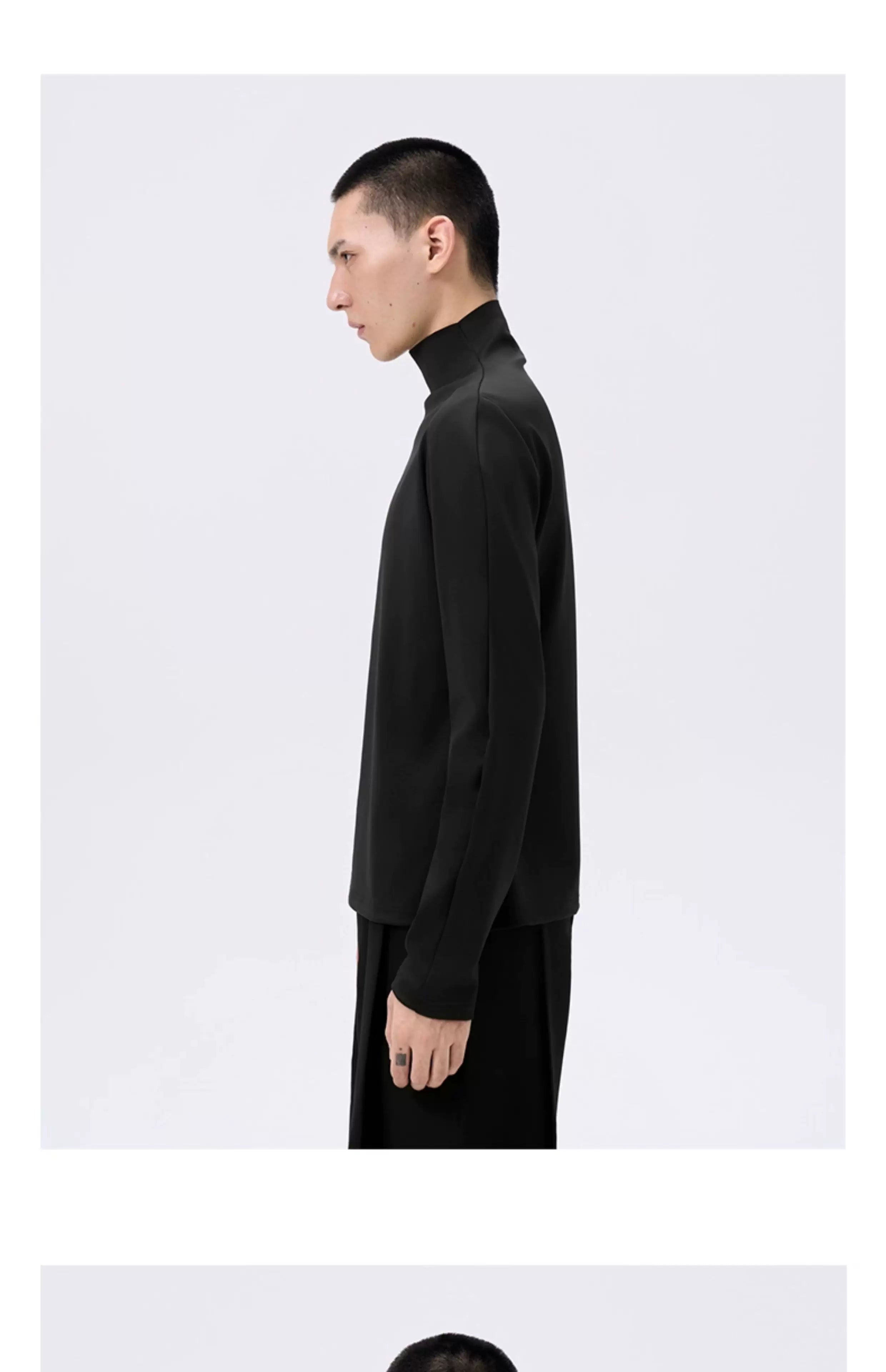 Cropped Slim Fit Long Sleeve Tee