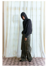 Distressed Cut Splatter Jeans
