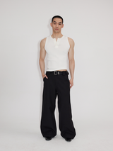 Wrinkle-Resistant V-Neck Cardigan Vest
