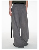 Plaid Pleated Wide Leg Pants