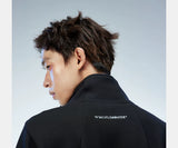 Asymmetric Zip Cropped Turtleneck Jacket