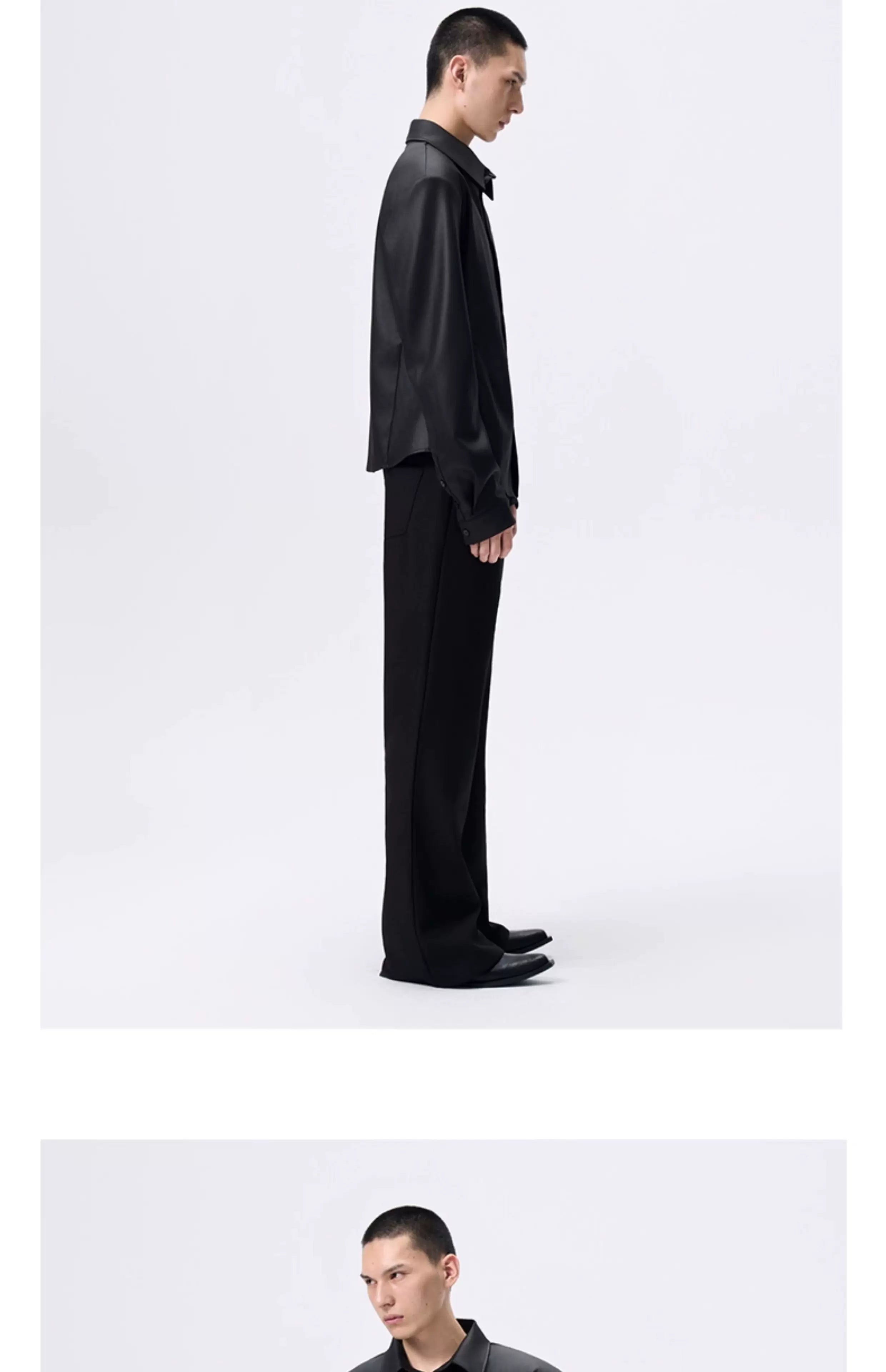 Detachable Padded Long Sleeve Crop Shirt