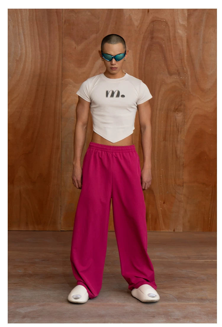 Men's Loose Multi-color Drawstring Pants