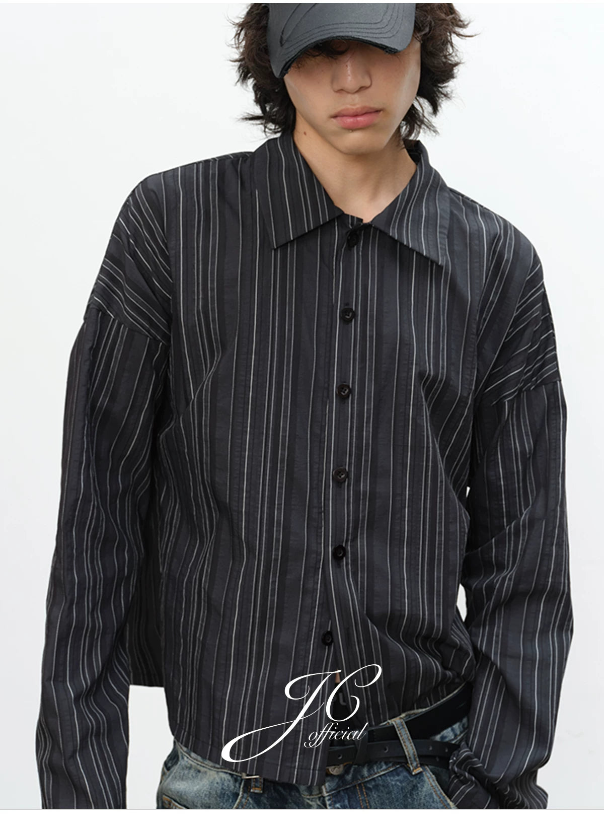 Striped Drop Shoulder Shirts