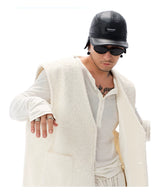 Men's Oversized Lamb Wool Vest