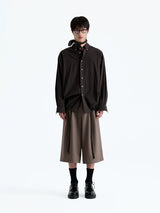 Plaid Jacquard Button-Down Cotton Shirt