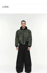Black Khaki Camo MA1 Bomber Jacket