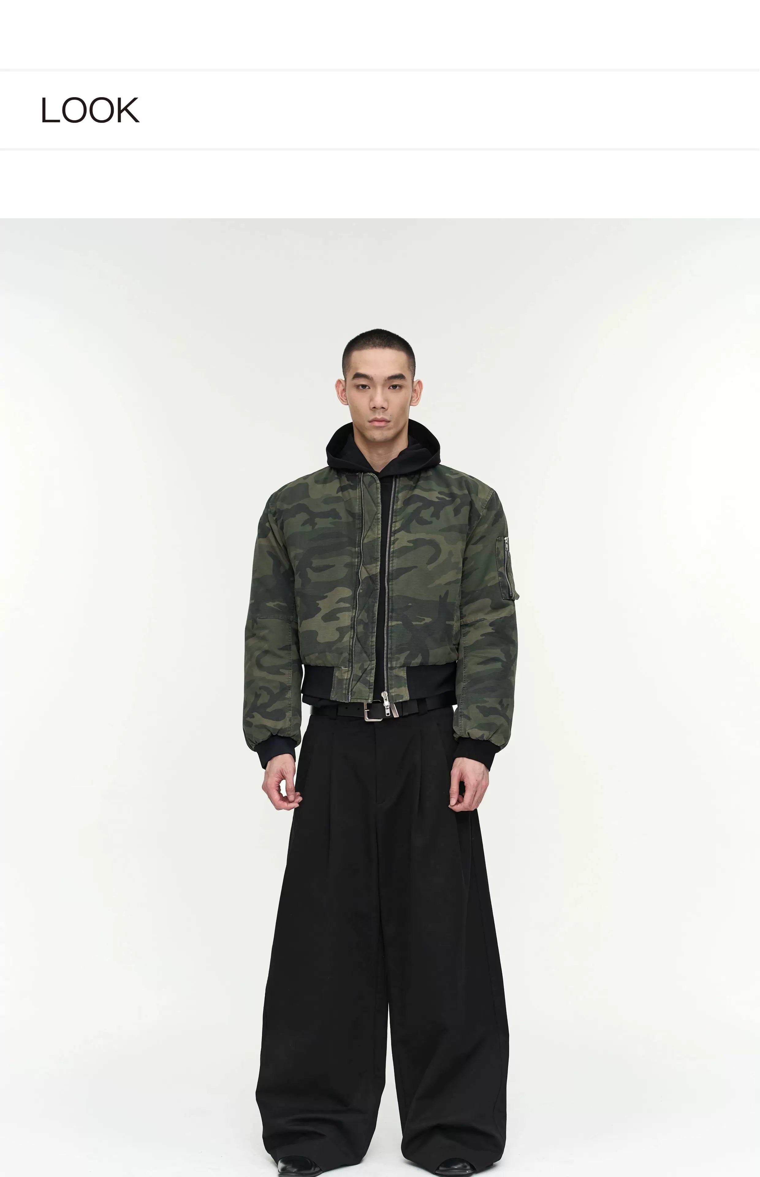 Black Khaki Camo MA1 Bomber Jacket