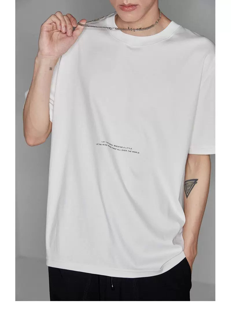 Double-sided Color-block Printed Pima Cotton Tee