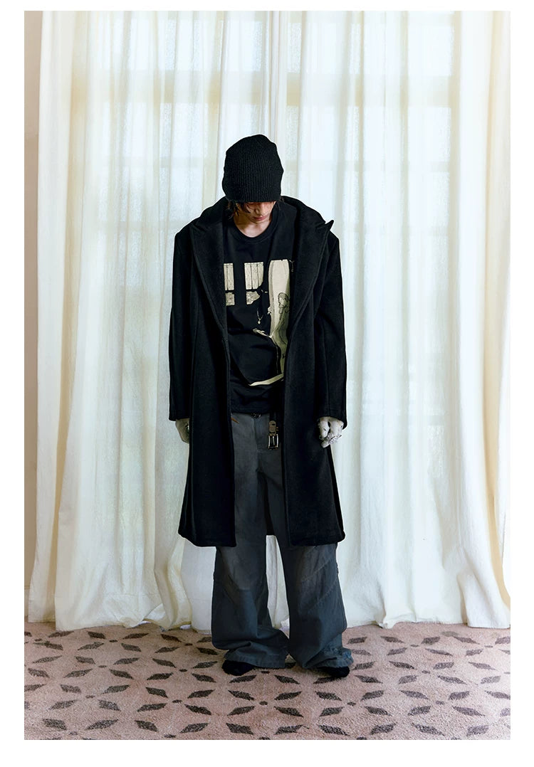 Padded Long 70% Australian Wool Coat