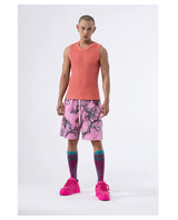 Loose Multi-color Crew Neck Sweater Vest
