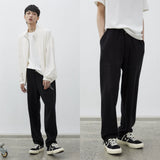 Stripe Plush Drawstring Track Pants