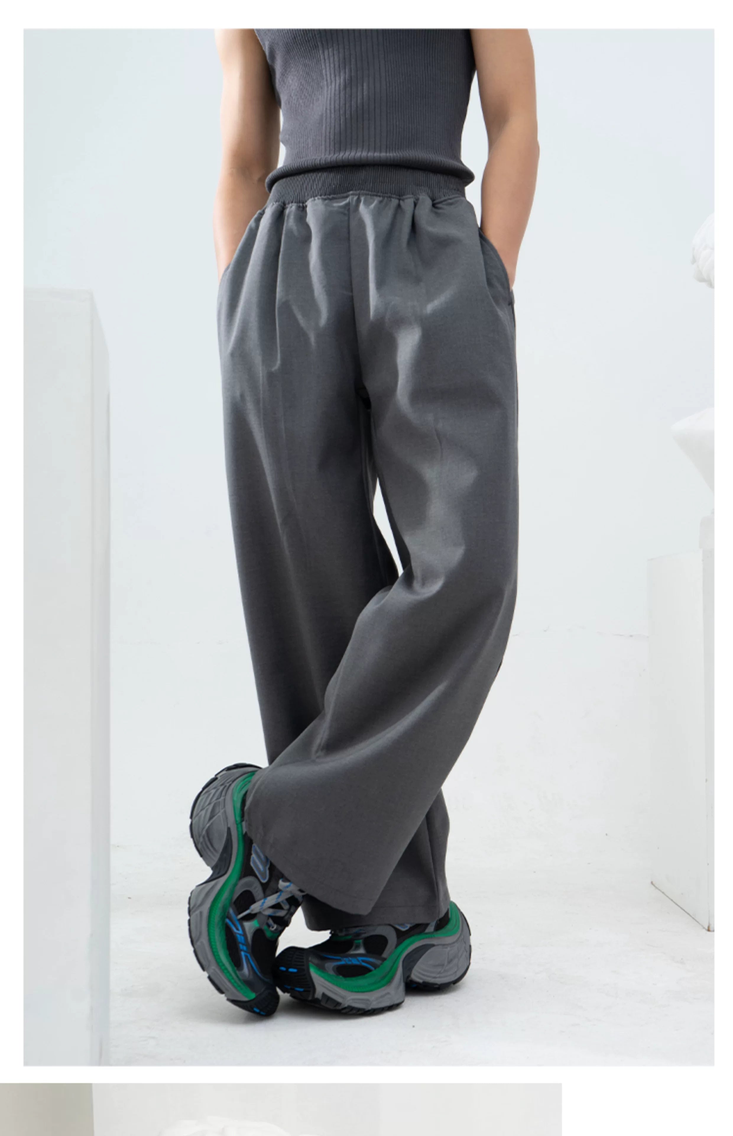 Men's Loose Ribbed Casual Pants