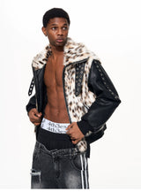 Men's Winter Fur Patchwork Padded Coat