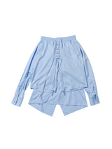 Vintage Irregular Patchwork Drawstring Casual Shorts