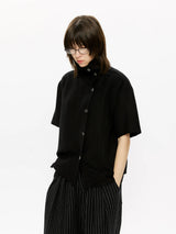 Linen Lyocell Short-Sleeve Shirt
