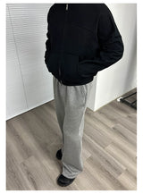 Flared Space Cotton Sweatpants With Pockets