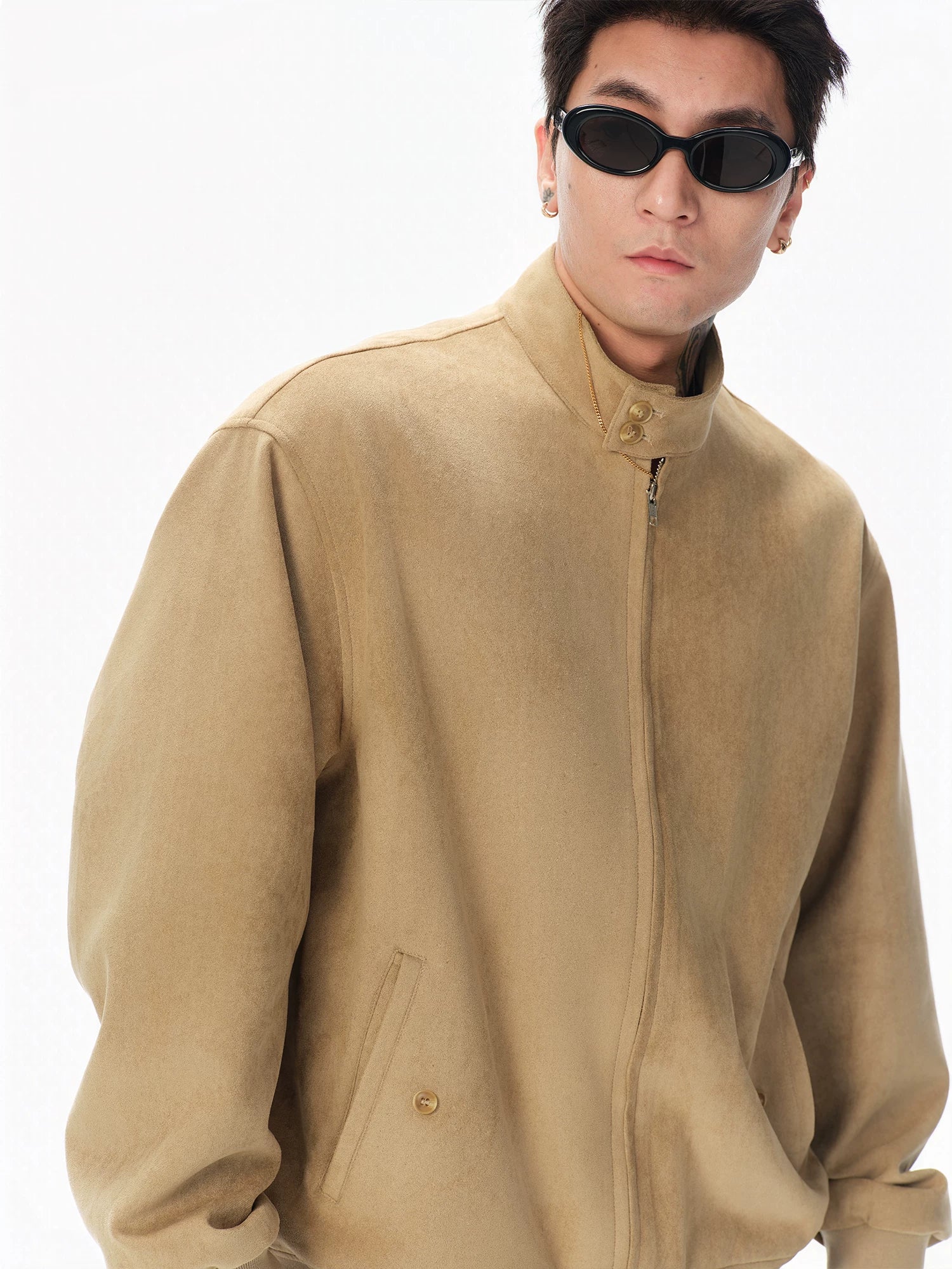 Vintage Suede Harrington Jacket