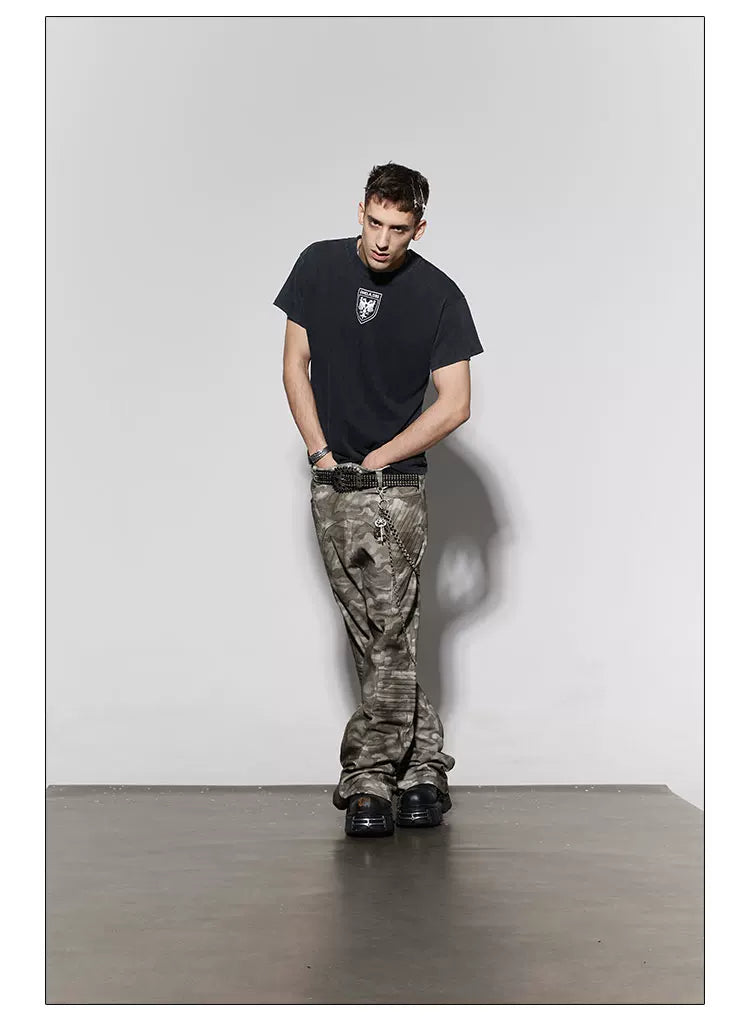 American Cleanfit Vintage Washed Badge Tee