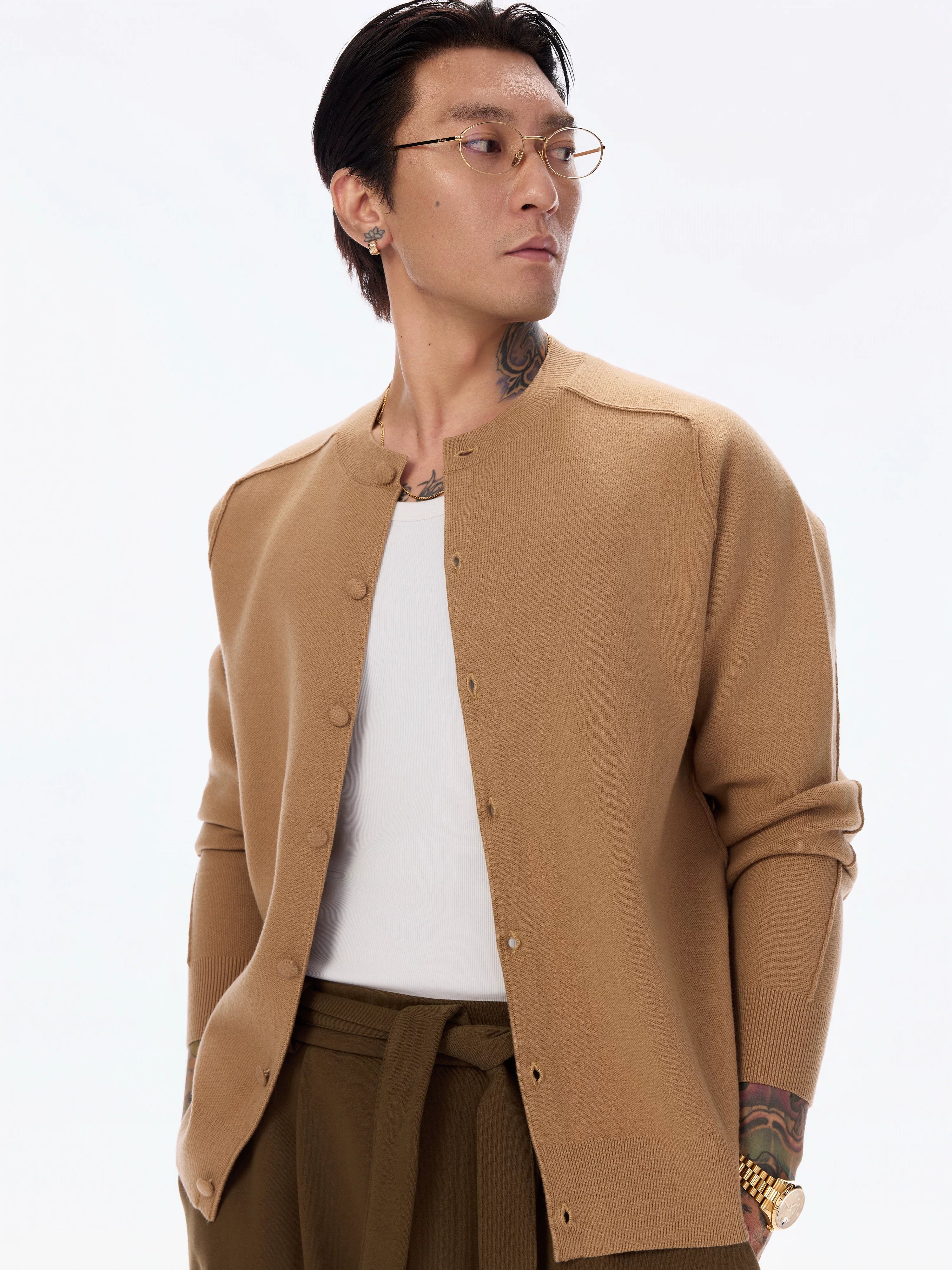 Modal Core-Spun Knit Cardigan