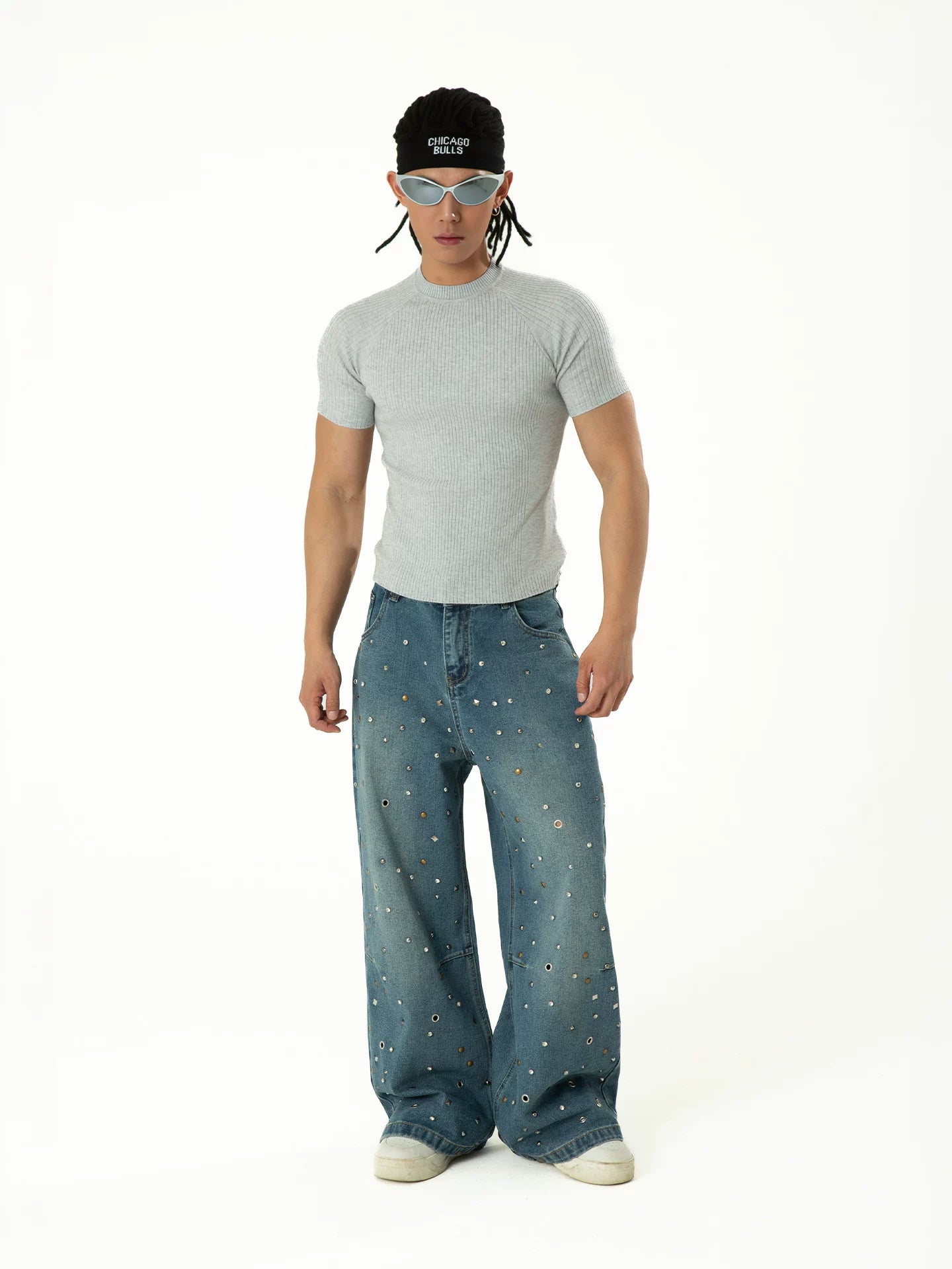 Men's Colorblock Ribbed Short Sleeve Tee