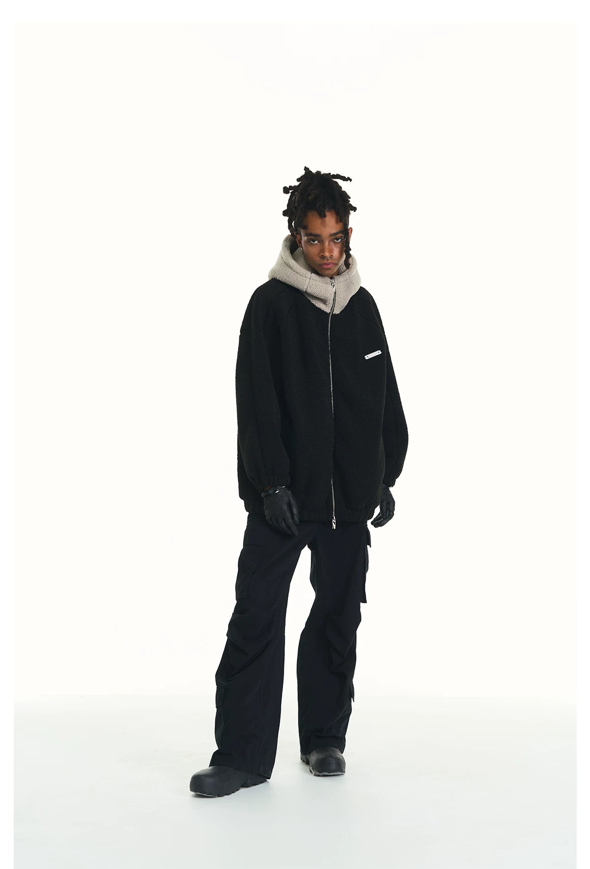 Unisex Loose Pleated Multi-pocket Cargo Pants