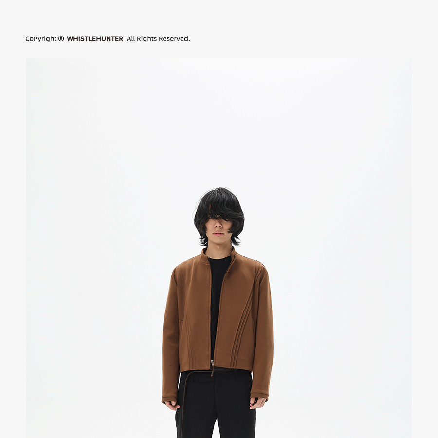 Soft Space Cotton Boxy Zip Sweatshirt