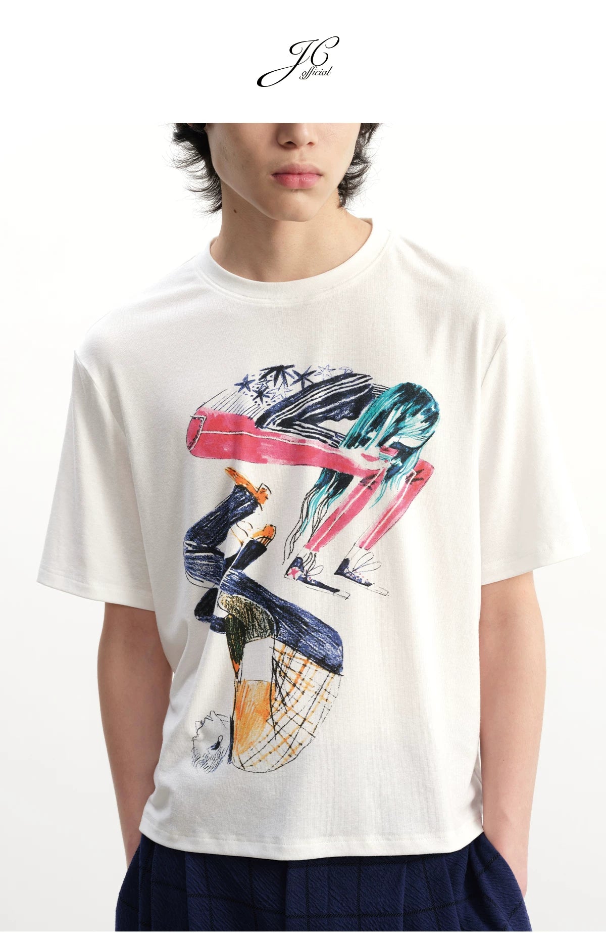 Short Sleeve Tai Chi Print Tee