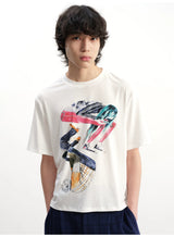 Short Sleeve Tai Chi Print Tee