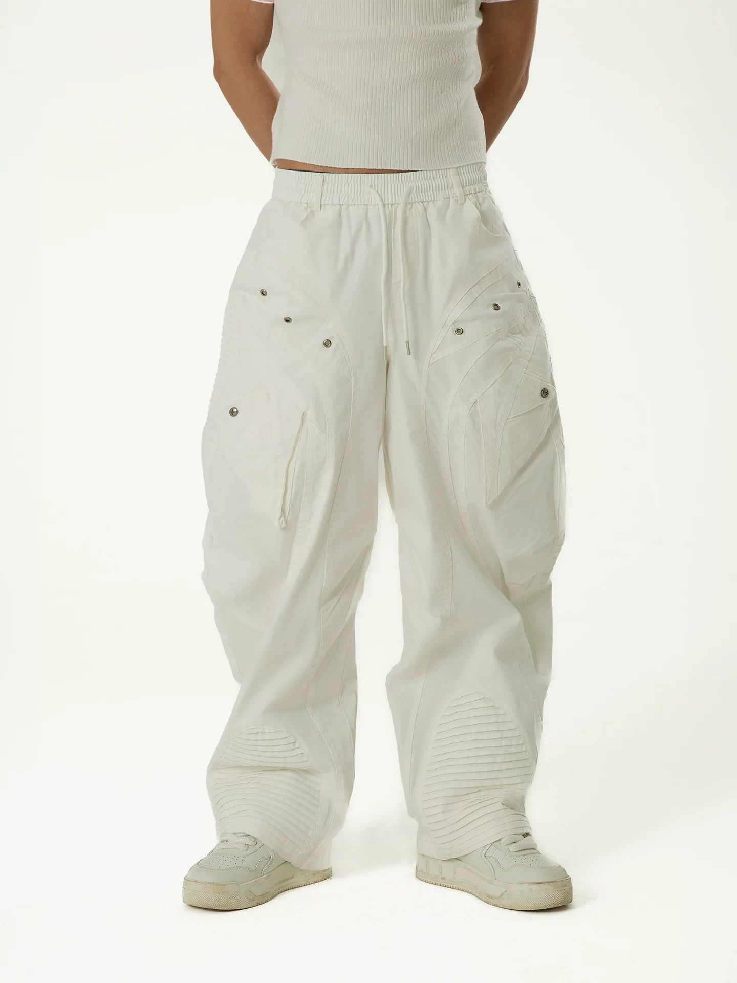 Men's Vintage Wide Leg Cargo Jeans