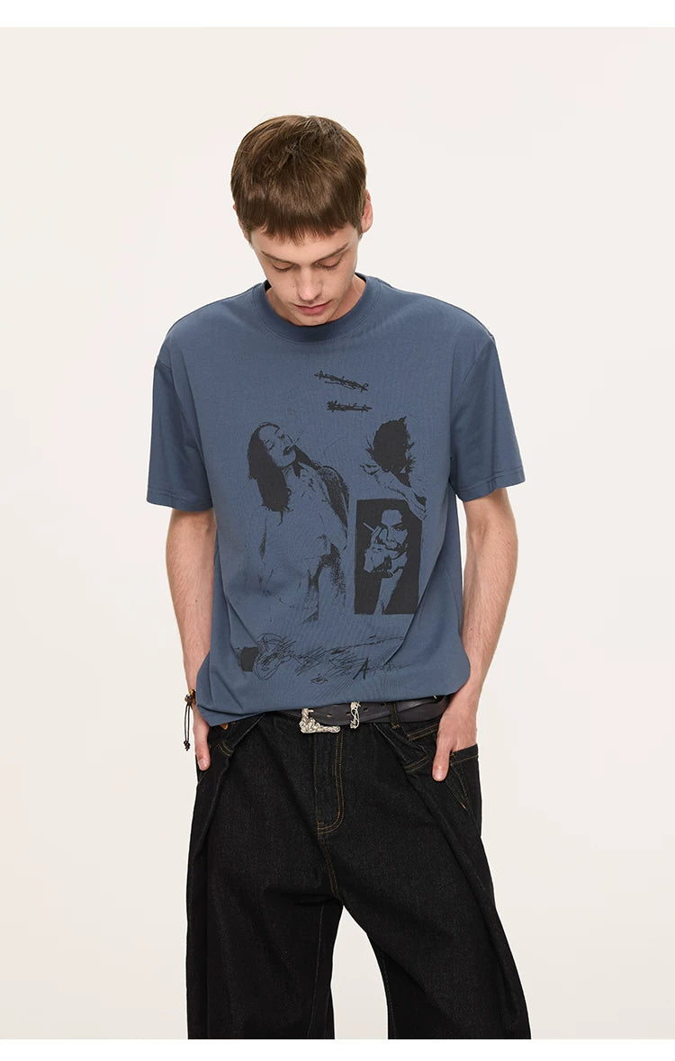 Vintage Graphic Loose Cooling Sorona Tee