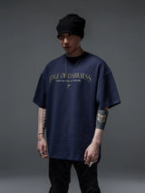 Men's Solid Loose Heavy Cotton Tees
