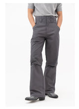 Men's Double Buckle Pleated Casual Pants